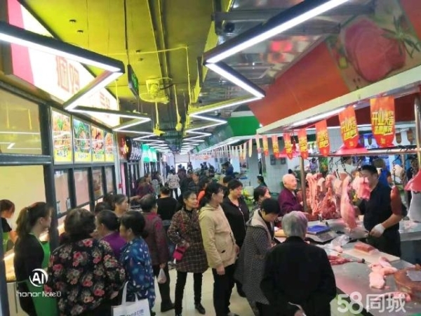 急招！免租4个月！无中介转让费农贸菜市场蔬菜水果摊位商铺